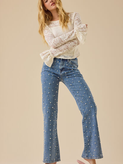 Audrey Lace Boatneck Top - TULLABEE