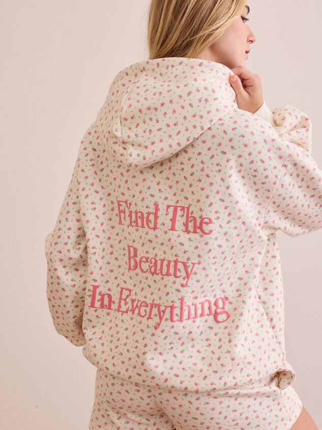 Find The Beauty Hoodie Detail 2 - TULLABEE