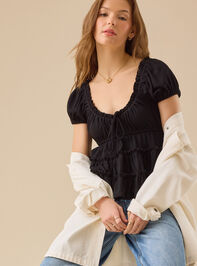 Nia Tiered Babydoll Top Detail 3 - TULLABEE