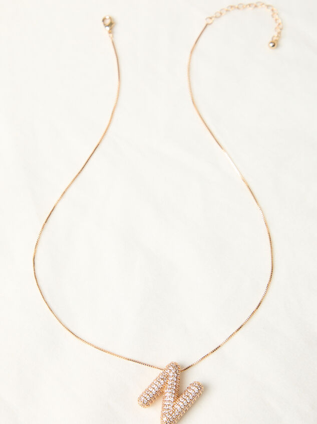 18K Gold Monogram Charm Necklace - N - TULLABEE