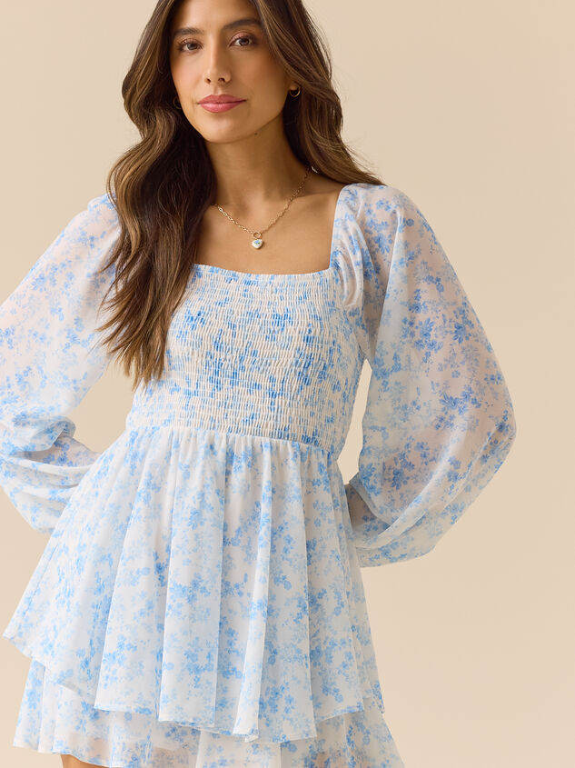 Alice Floral Smocked Romper Detail 2 - TULLABEE