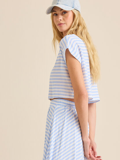 Alexis Striped Boxy Top - TULLABEE