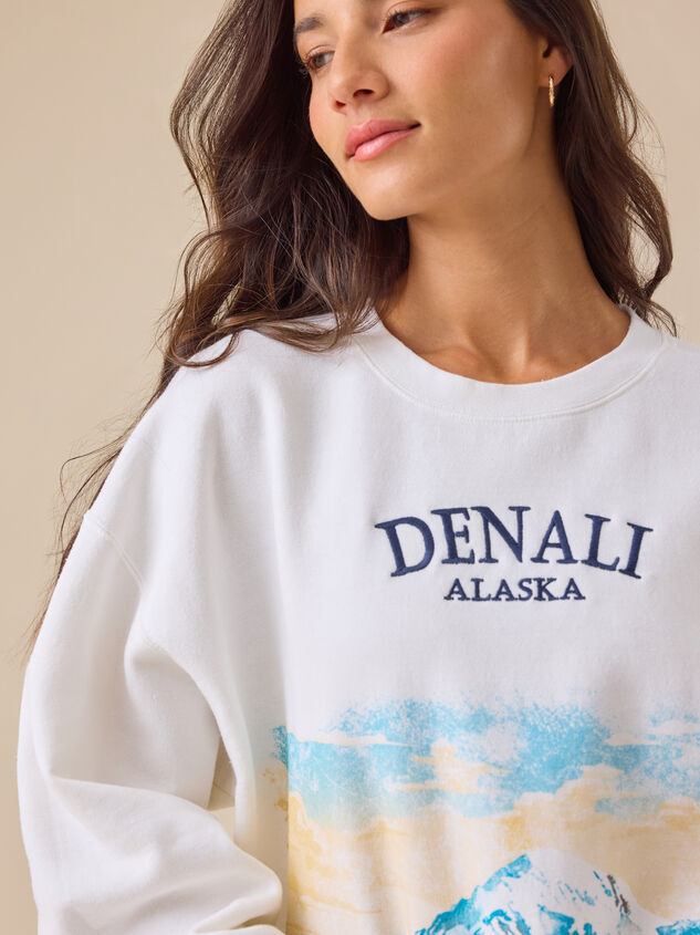 Denali Alaska Crewneck Detail 3 - TULLABEE