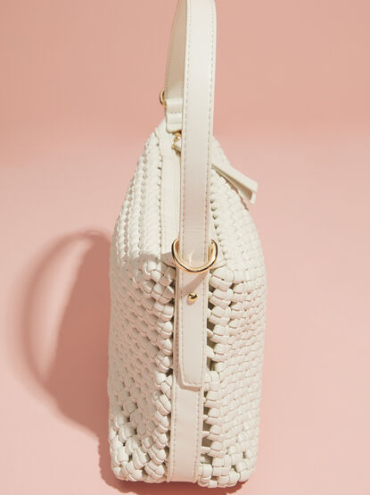 Knotted Woven Shoulder Purse - TULLABEE