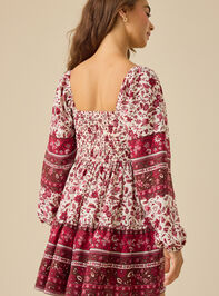 Bettie Floral Mini Dress Detail 5 - TULLABEE