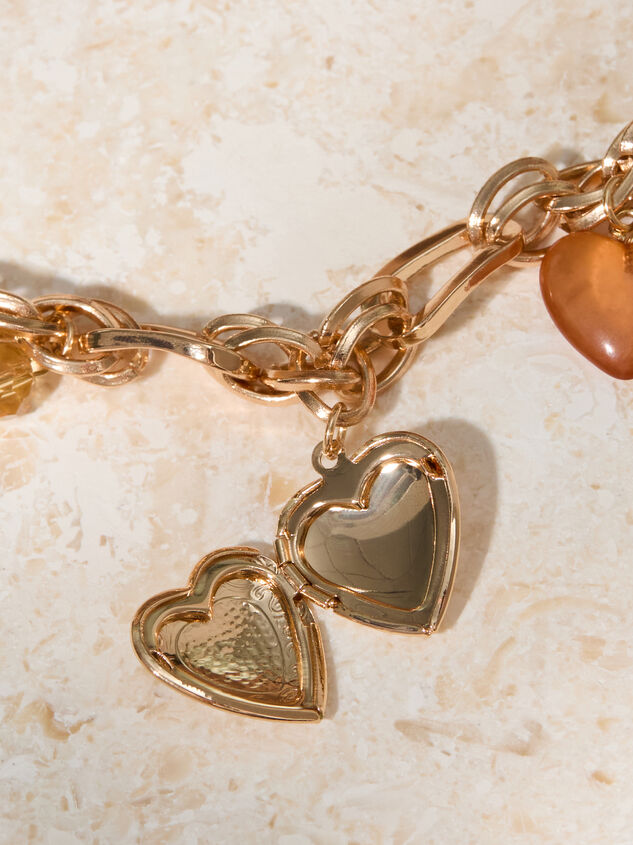 Locket Heart Charm Bracelet Detail 3 - TULLABEE