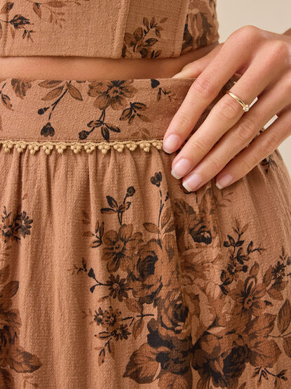 Matilda Floral Tier Midi Set - TULLABEE
