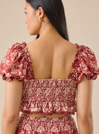Amy Mix Print Top Detail 4 - TULLABEE