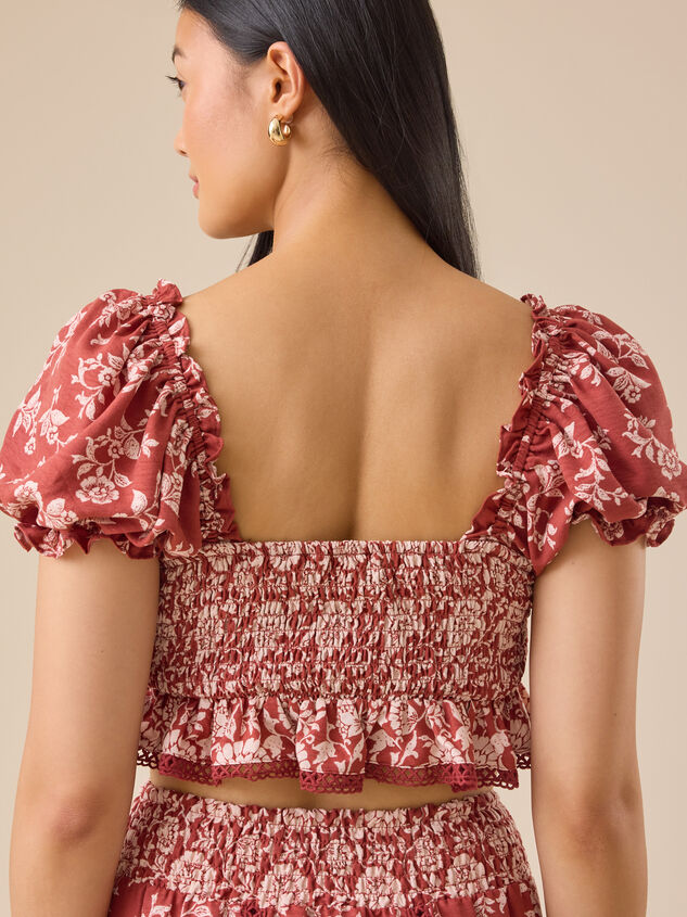 Amy Mix Print Top Detail 4 - TULLABEE