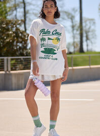Palm Coast Oversized Graphic Tee Detail 2 - TULLABEE