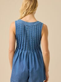 Evie Denim Romper Detail 4 - TULLABEE