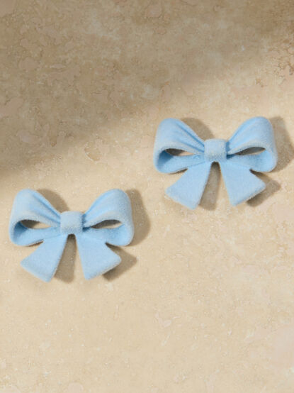 Velvet Bow Earrings - TULLABEE