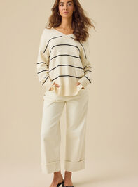 Sam Striped Sweater Detail 2 - TULLABEE