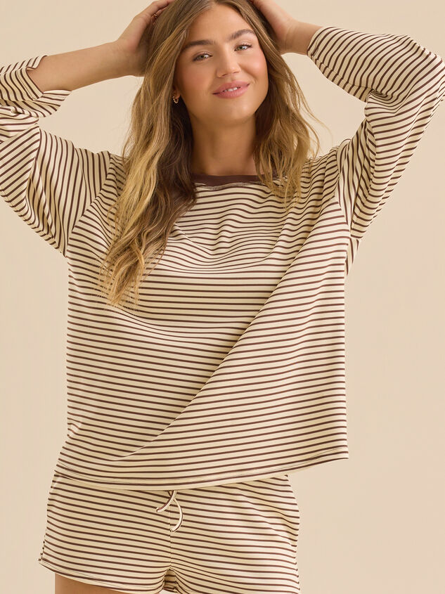 Kalliope Stripe Crewneck Detail 3 - TULLABEE