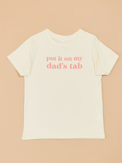 Put it on Dads Tab Tee Shirt - TULLABEE