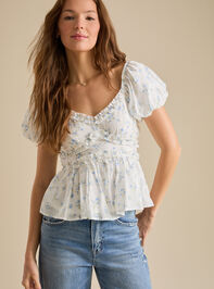 Emberlin Floral Babydoll Top Detail 3 - TULLABEE