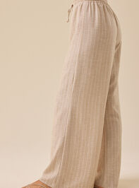 Hollis Striped Linen Pants Detail 3 - TULLABEE