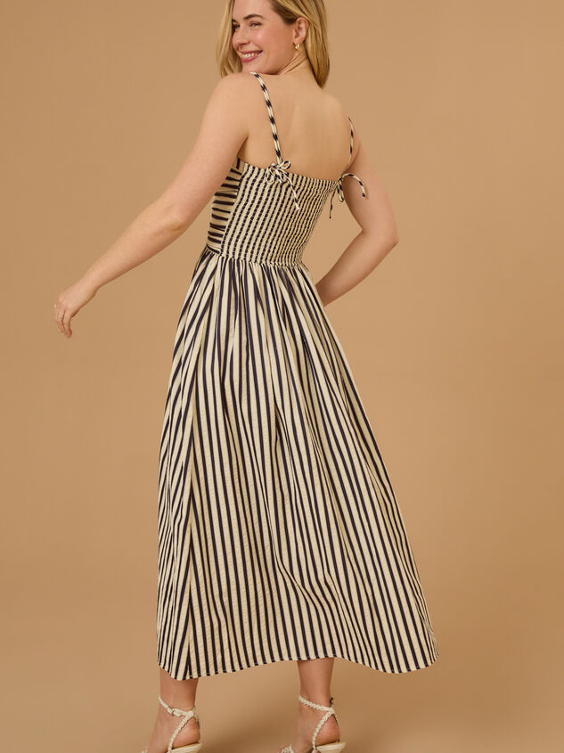 Josey Stripe Maxi Dress Detail 7 - TULLABEE