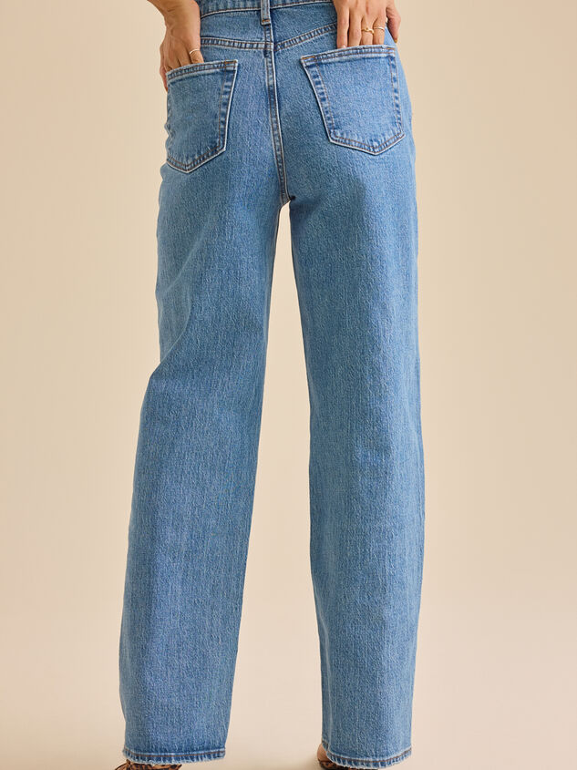 Kamari Straight Leg Jeans Detail 5 - TULLABEE