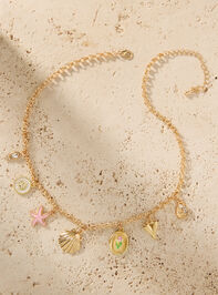 Sunkissed Starfish Charm Necklace Detail 2 - TULLABEE