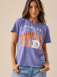 Denver Broncos Distressed Tee Detail 4 - TULLABEE