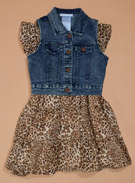 Evie Baby Cheetah Dress and Vest Set - TULLABEE