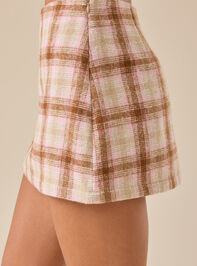 Kati Plaid Skort Detail 5 - TULLABEE
