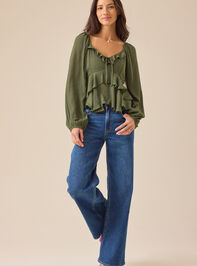 Polly Ruffle Babydoll Top Detail 2 - TULLABEE