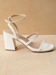 Simply Suede Strap Heels Detail 3 - TULLABEE
