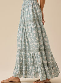 Kait Lace Tiered Midi Skirt Detail 4 - TULLABEE