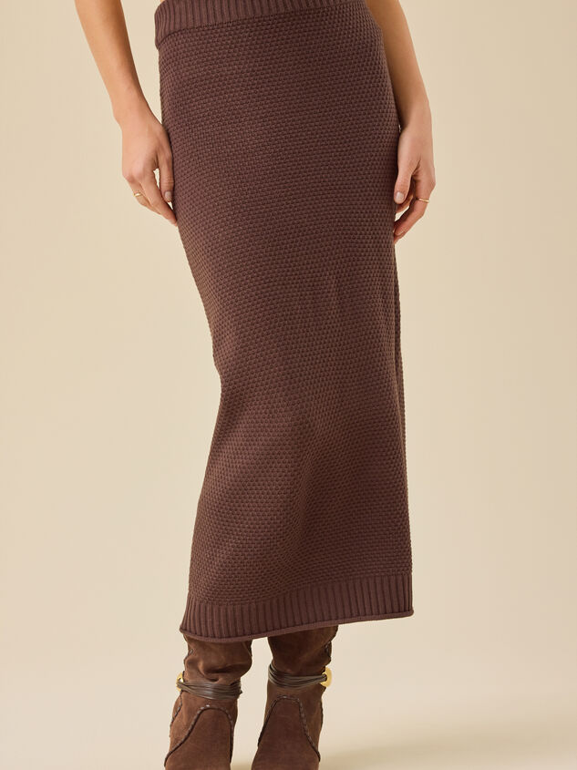 Shay Knit Midi Skirt Detail 3 - TULLABEE