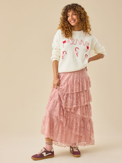 Mama Merry Candy Cane Sweater - TULLABEE