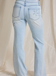 Belle Floral Jeans Detail 5 - TULLABEE
