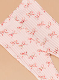 Candy Cane Cutie Leggings Detail 2 - TULLABEE