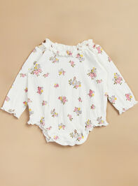 Louisa Floral Ruffle Bodysuit by Mudpie - TULLABEE