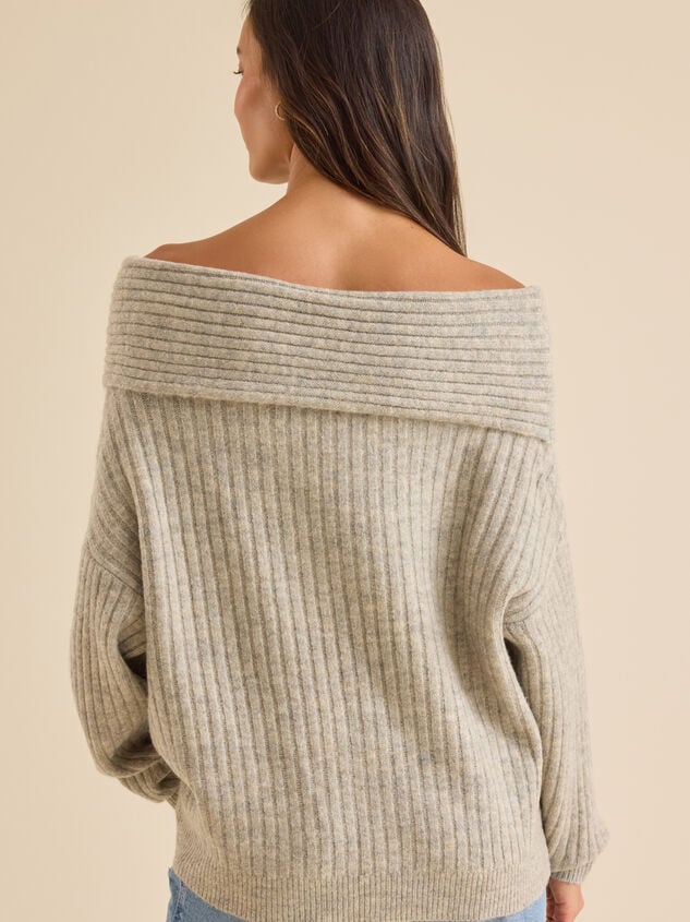 Hattie Off-Shoulder Sweater Detail 4 - TULLABEE