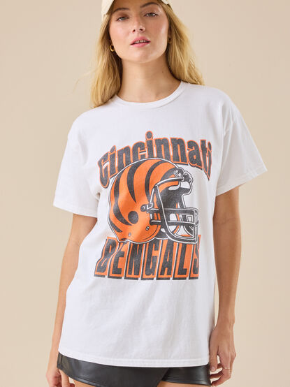 Bengals Helmet Oversized Tee - TULLABEE