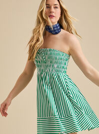Sabrina Stripe Mini Dress Detail 5 - TULLABEE