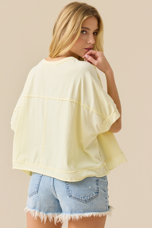 Aurora Pocket Boxy Tee Detail 4 - Altar'd State