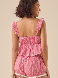 Jenni Gingham Tank Top Detail 5 - TULLABEE
