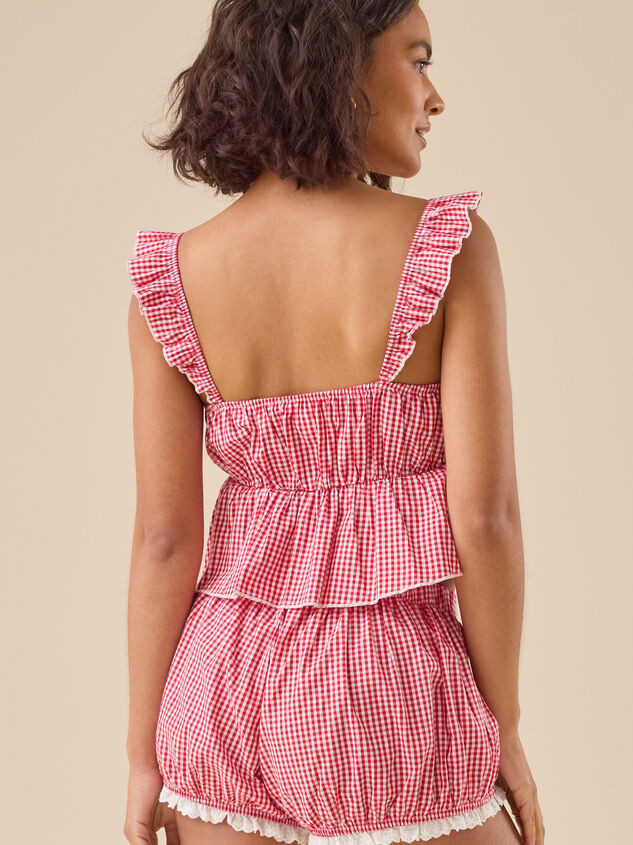 Jenni Gingham Tank Top Detail 5 - TULLABEE