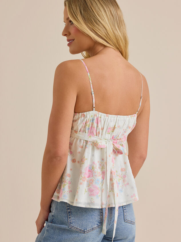 Bridget Floral Tank Detail 5 - TULLABEE