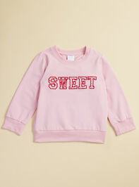 Sweet Floral Patch Sweatshirt Detail 2 - TULLABEE