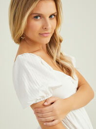 Madelyn Puff Sleeve Dress Detail 5 - TULLABEE