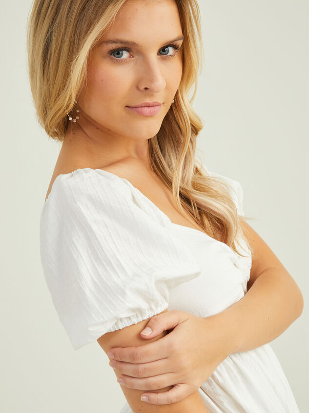 Madelyn Puff Sleeve Dress Detail 5 - TULLABEE