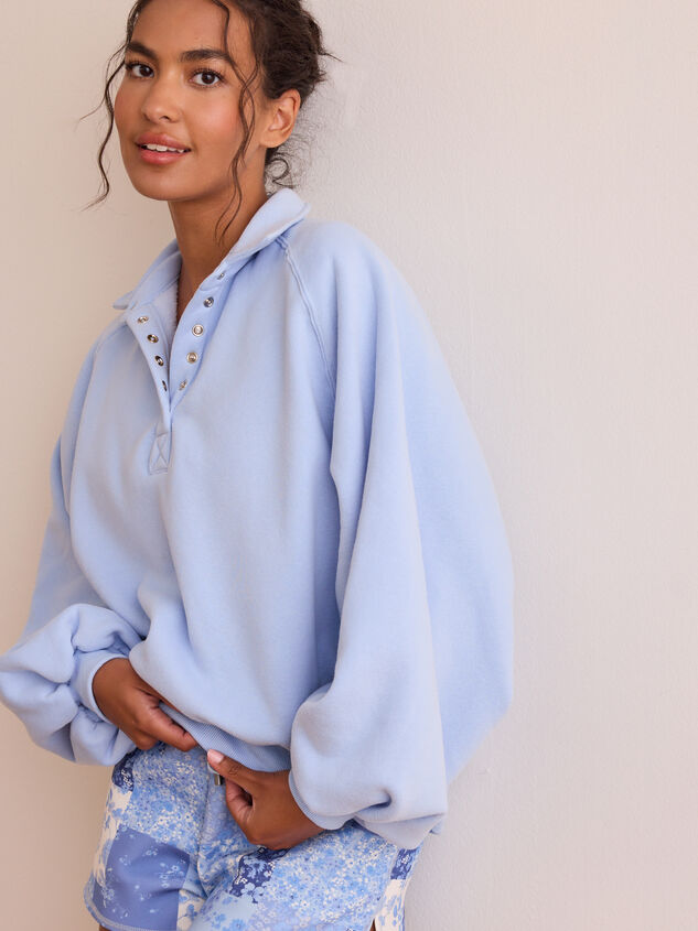 Peak Balloon Sleeve Pullover Detail 2 - TULLABEE