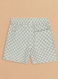 Sammy Check Bermuda Short by Rylee + Cru Detail 2 - TULLABEE