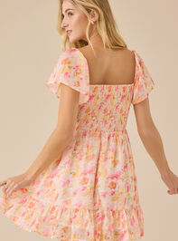 Sonnet Lace Ruffle Mini Dress Detail 5 - TULLABEE