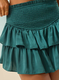Greta Smocked Mini Skirt Detail 7 - TULLABEE