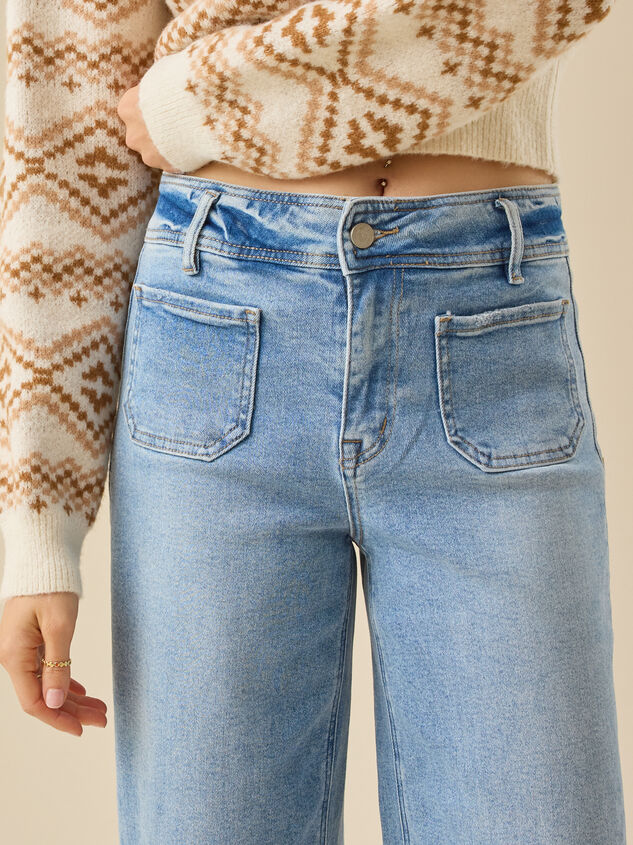 Maclyn Wide Leg Jean Detail 5 - TULLABEE